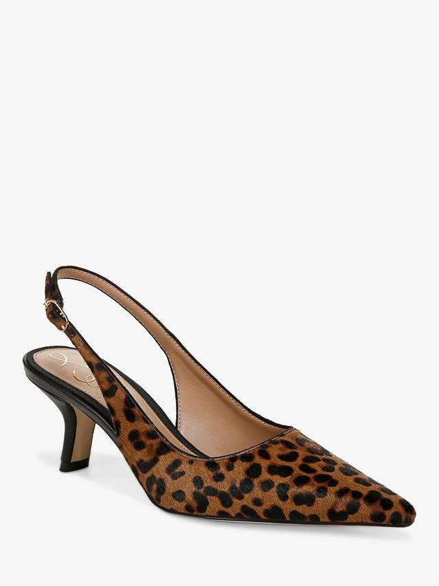 Bianka кожаные леопардовые остроконечные слингбэки Sam Edelman, Granada Tan