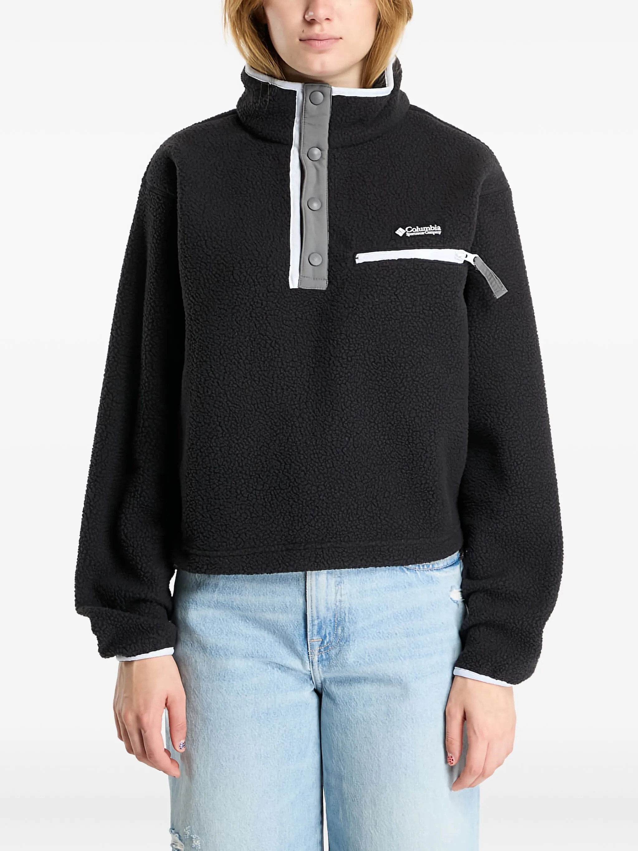 

Фактурный топ Half Snap Helvetia II Columbia, черный