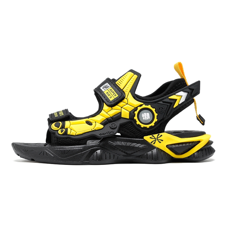 

Сандалии детские, устойчивые к истиранию YUZHAOLIN, черный/желтый