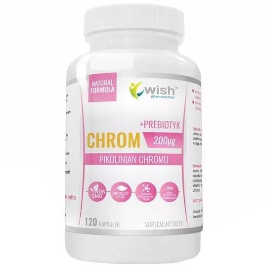

Wish, Пиколинат хрома 200 мкг 120 капсул
