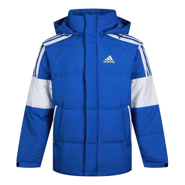 

Пуховик adidas 3st Puff Down J Outdoor Sport Hood Down Jacket Men's Blue, синий