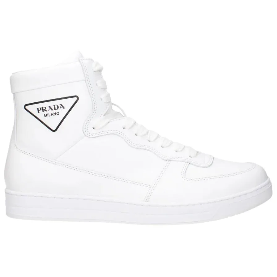 PRADA Кроссовки High Top Skateboard мужские белые — фото 3