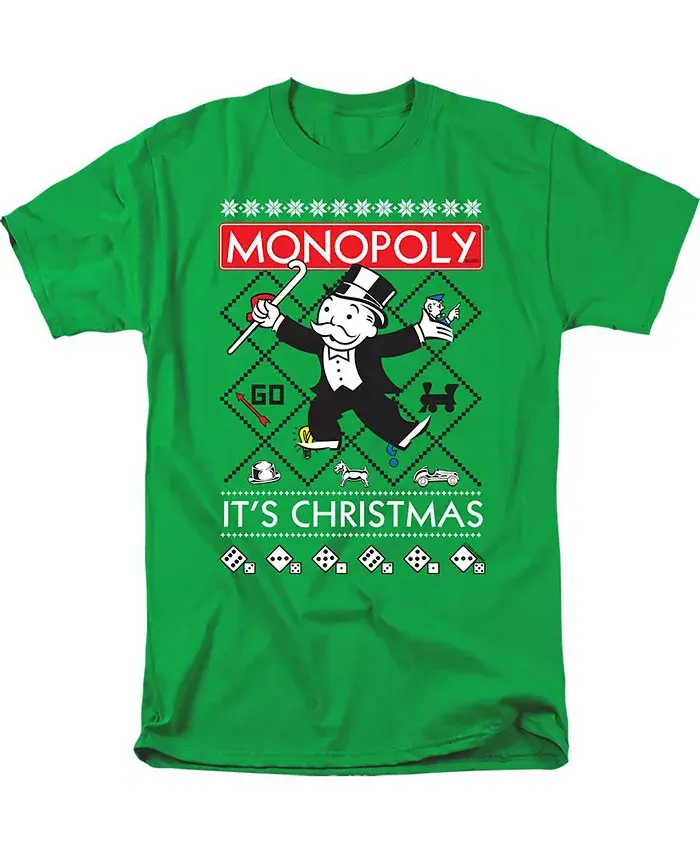 

Мужская футболка "Новогодний свитер" Monopoly, зеленый