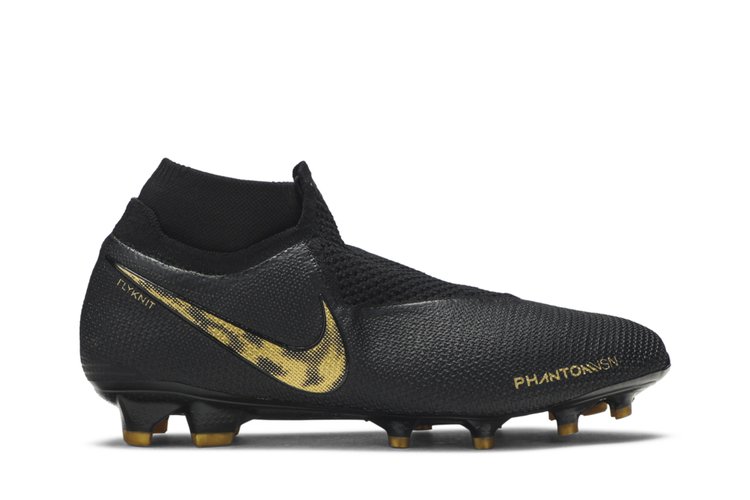 

Кроссовки Nike Phantom Vision Elite DF FG 'Black Metallic Vivid Gold', черный