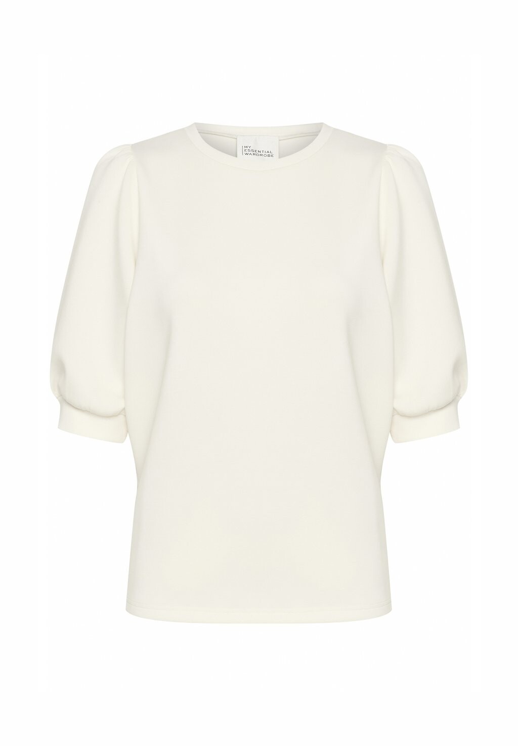 

Базовая футболка PUFF ROUND NECK My Essential Wardrobe, кремовый