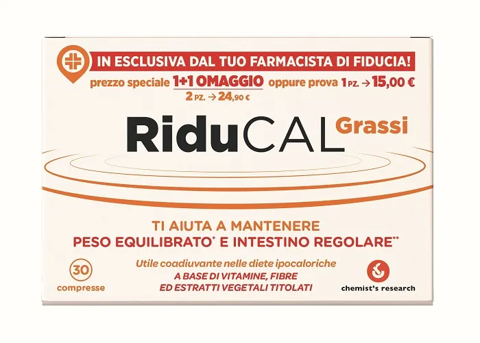 

Riducal Fats 30 таблеток Добавка для контроля веса