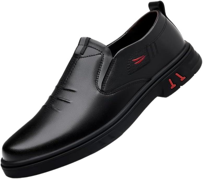 

Мужские туфли для делового стиля - легкие и удобные, с противоскользящей и прочной подошвой. Подходят для повседневной носки, работы и поездок, универсальны для разных случаев Fmshi, черный