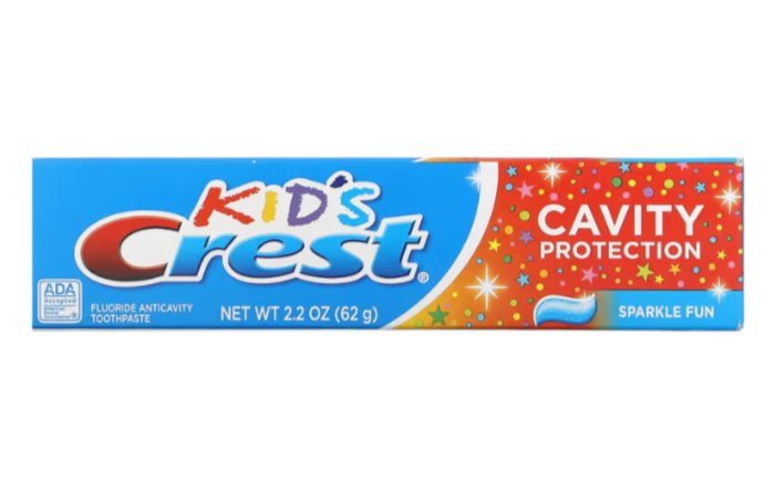 

Фруктовая зубная паста для детей без сахара Cavity Kids Crest 62 г