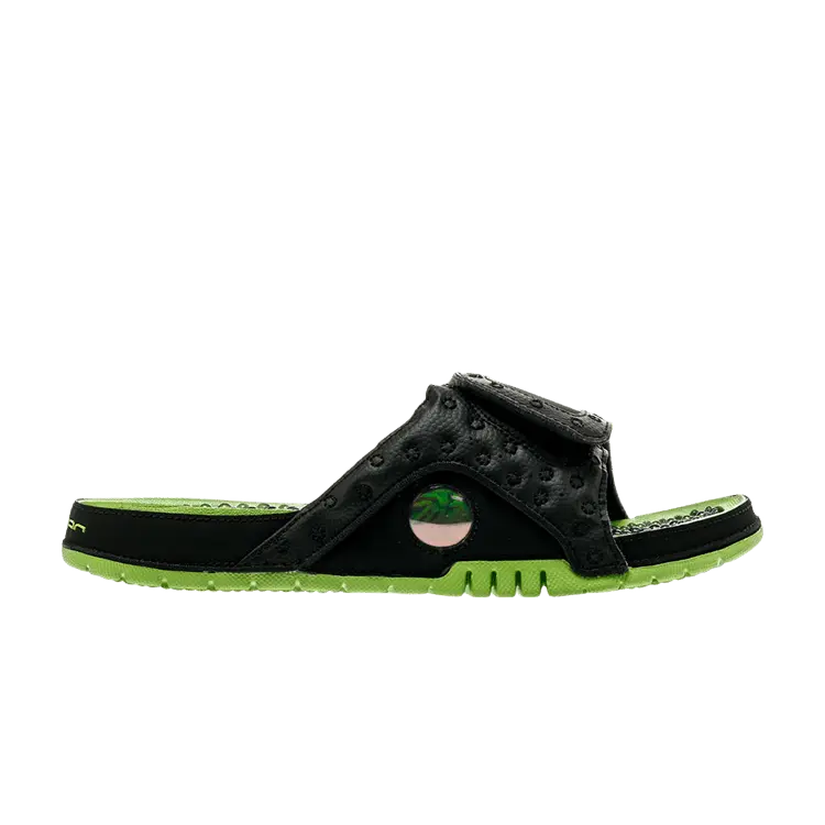 

Кроссовки Air Jordan Jordan Hydro 13 Retro Slide 'Black Green', черный