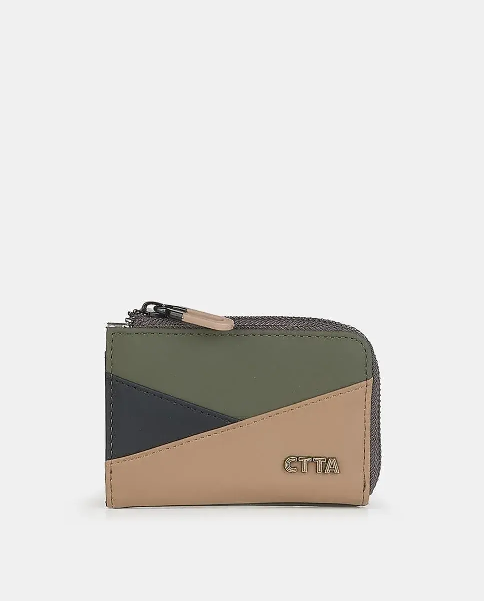 

Кошелек-дерматин с застежкой-молнией Caminatta, хаки