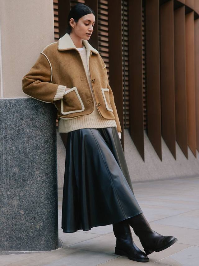 

Куртка Borg Collar из искусственной овчины Albaray, Beige