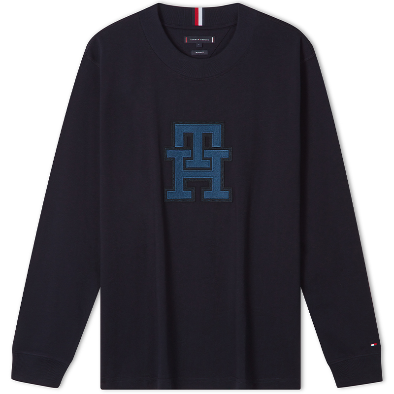 Мужская футболка с длинными рукавами Tommy Hilfiger, Ecru Ybh — фото 3