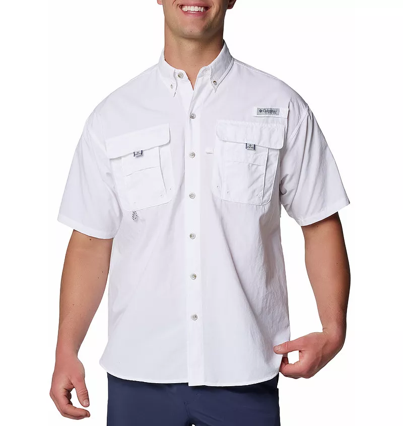 

Мужская рубашка на пуговицах Columbia PFG Bahama, цвет White Npfas