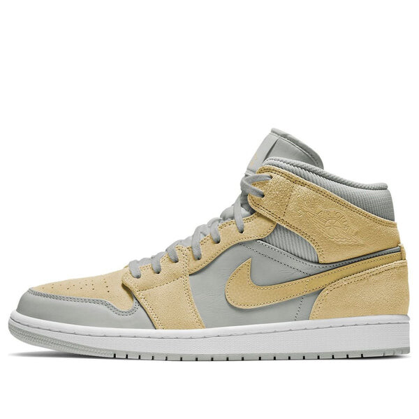 

Кроссовки 1 mid se 'lemon wash' Air Jordan, бежевый