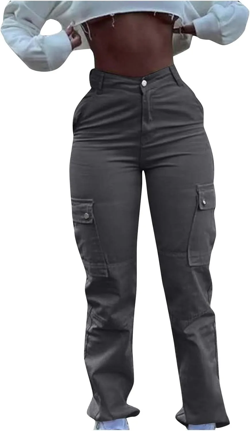 

Женские джинсы с высокой талией и карманами NATHGAM