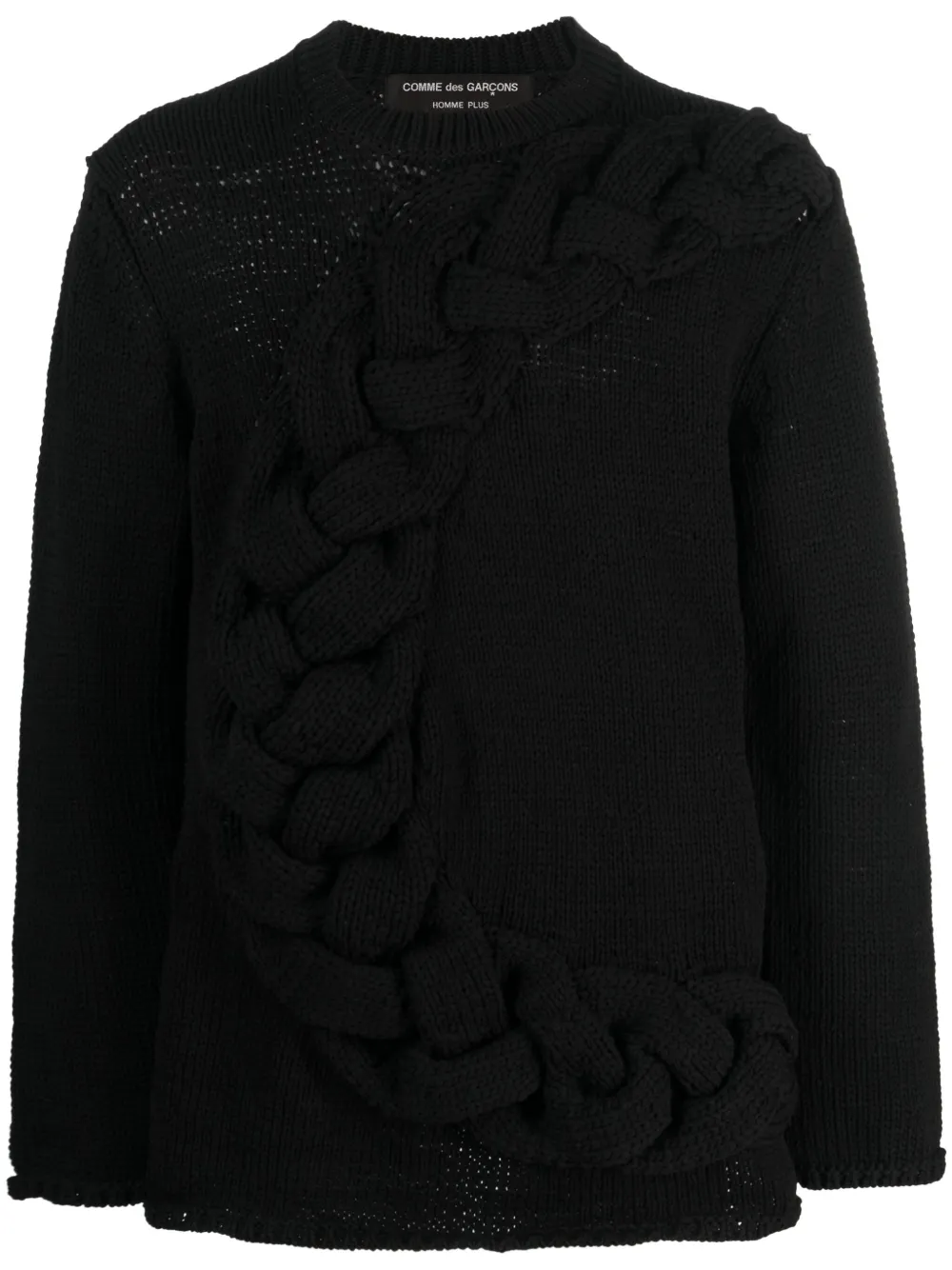 

Джемпер фактурной вязки Comme des Garçons Homme Plus, черный