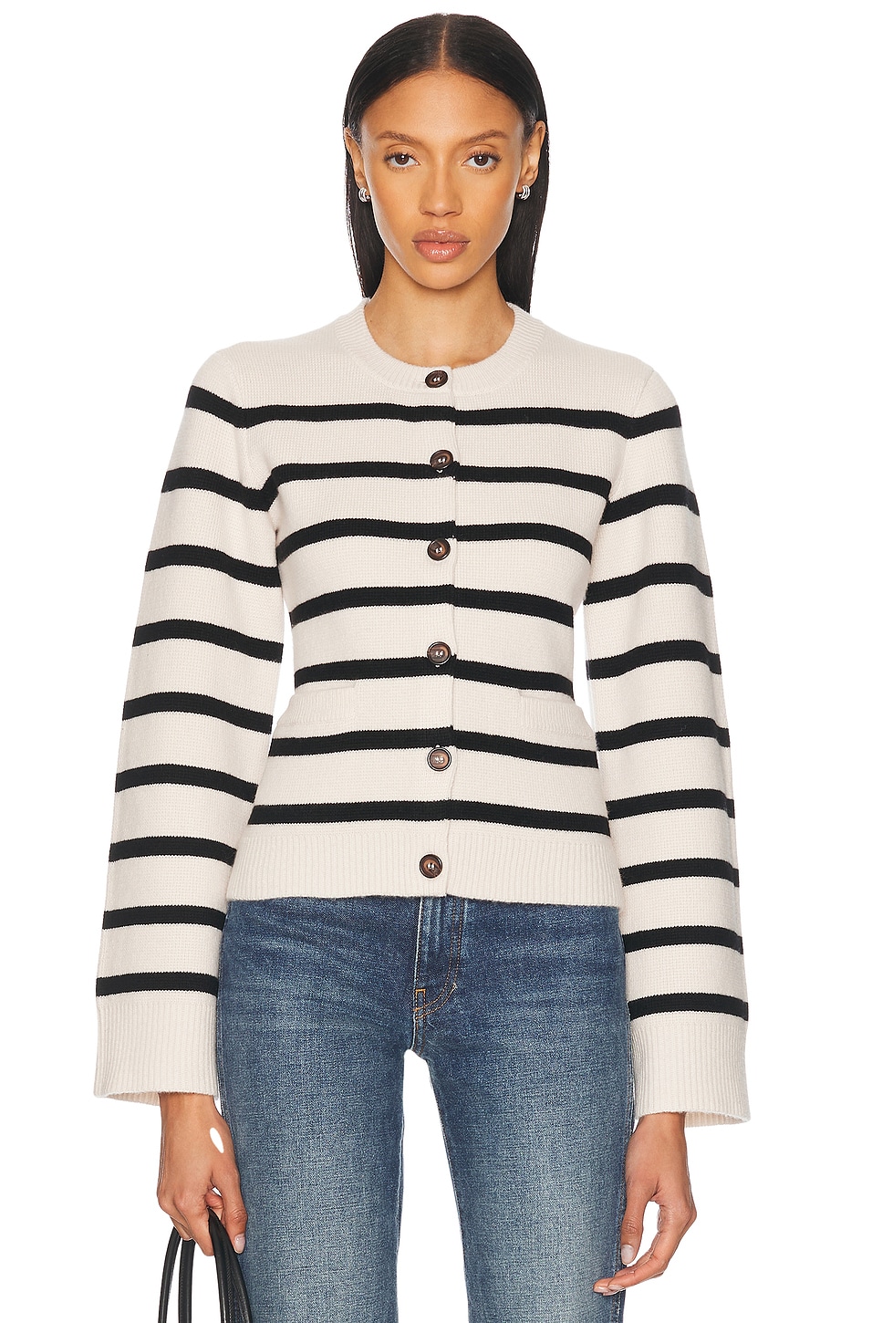 

Кардиган Cooper Jenni Kayne, Ivory & Black Stripe