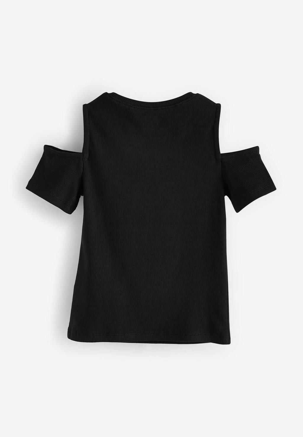 

Футболка с принтом Cold Shoulder Regular Fit Next, черная