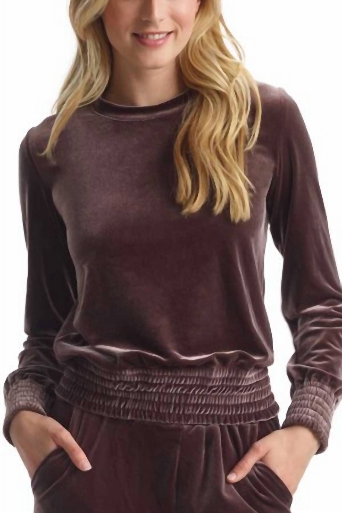

Свитшот Velvet Crewneck цвета Greige Commando
