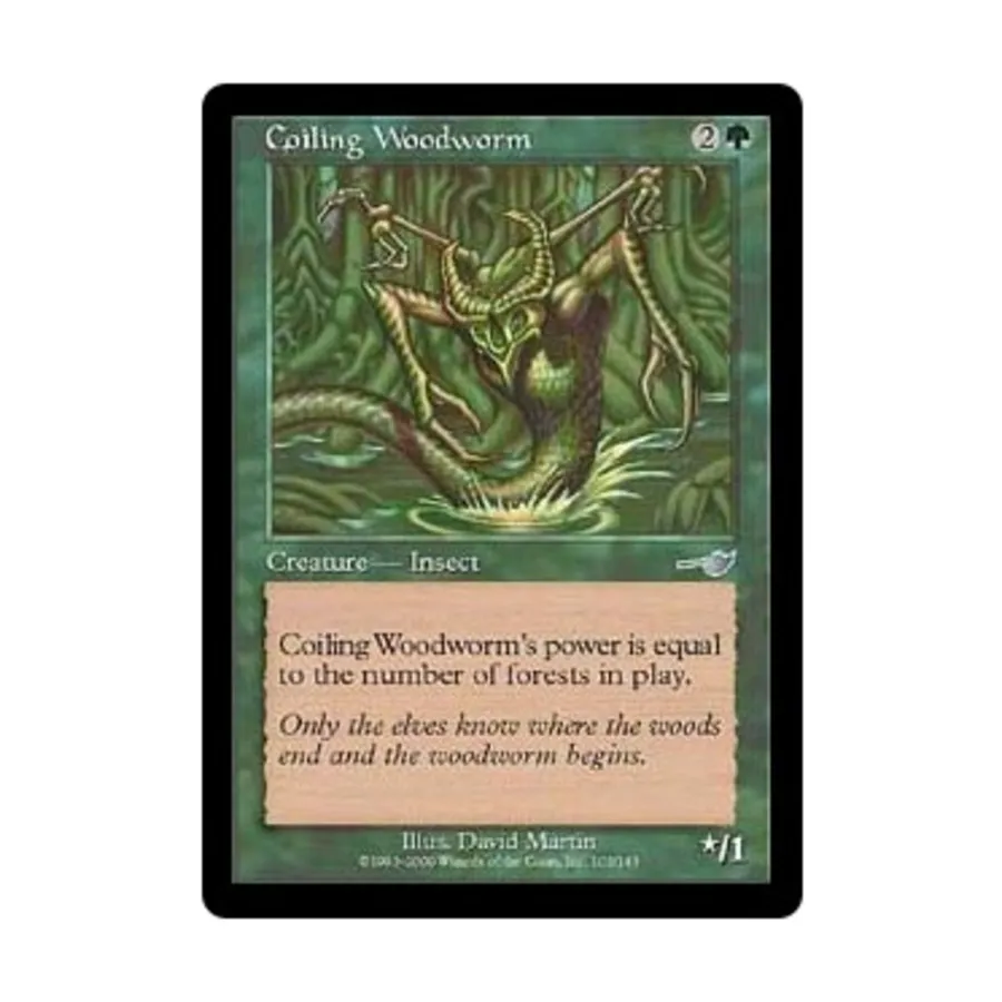 

CCG Свертывающийся древоточец (U), MTG - Nemesis