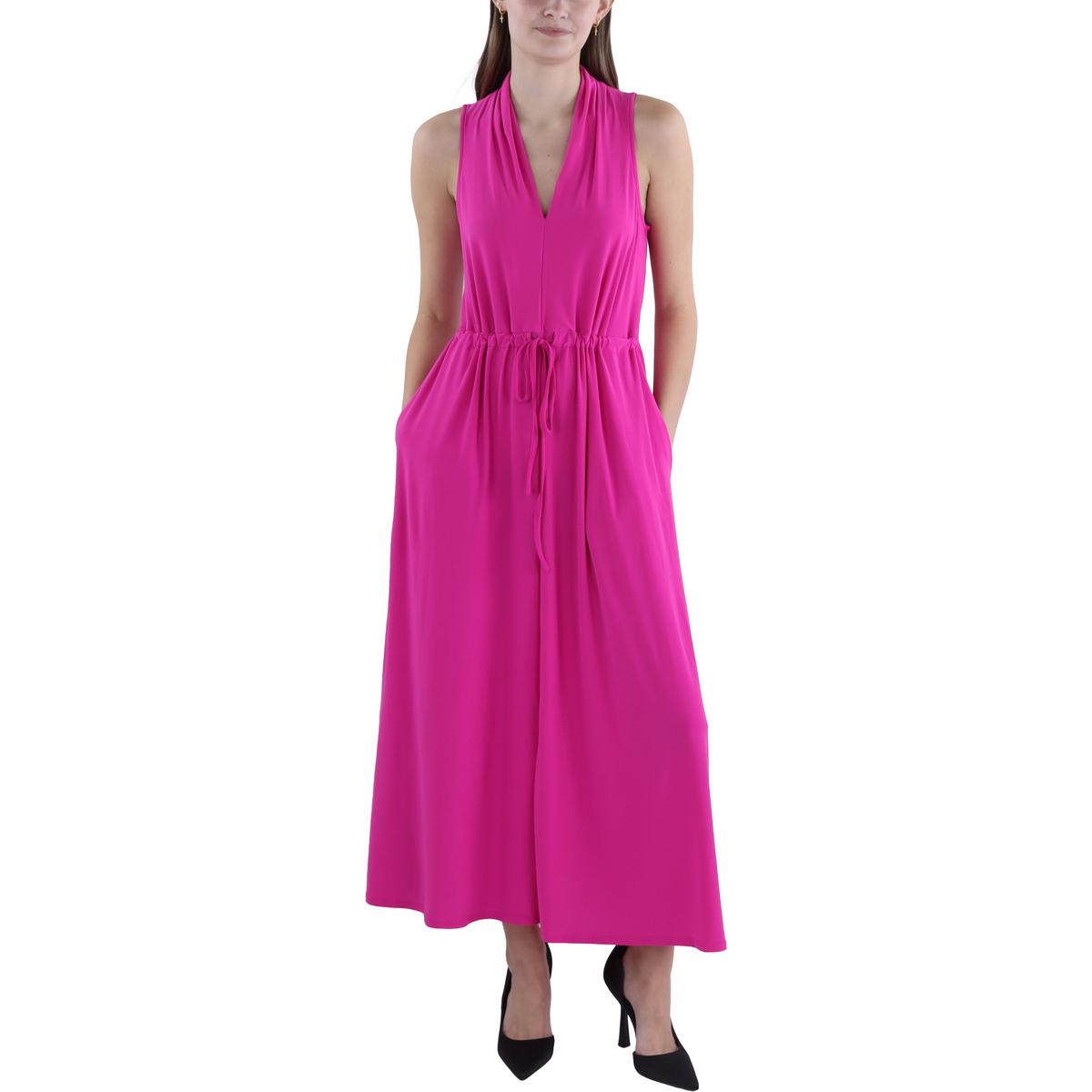 

Женское длинное платье макси без рукавов Vince Camuto, цвет fiercely fuchsia