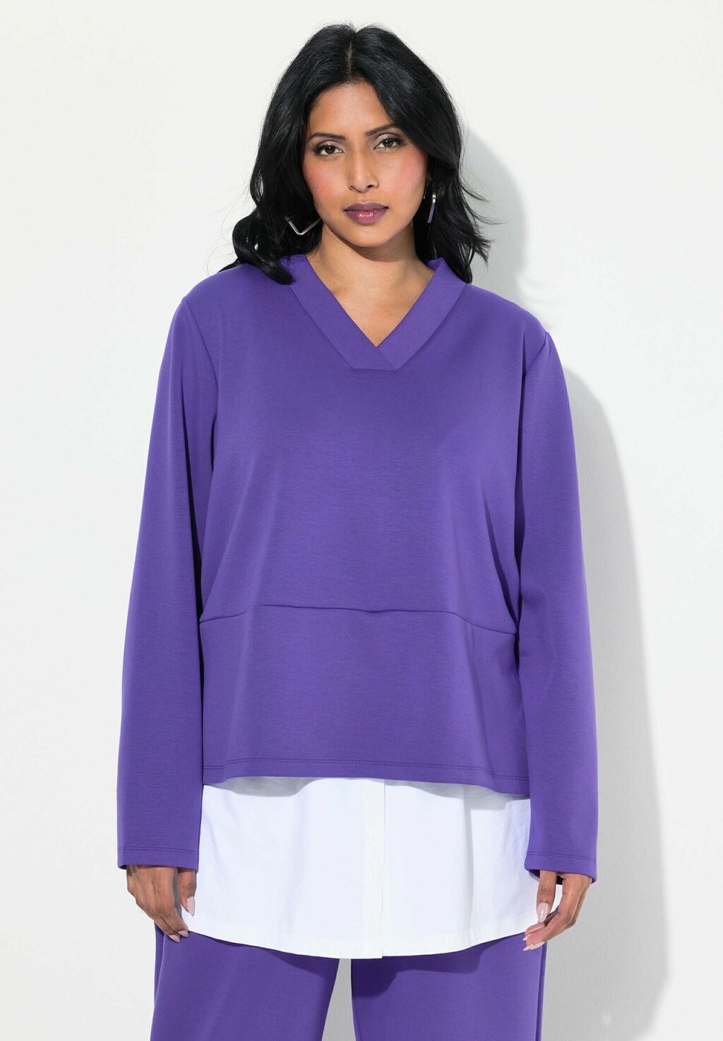 

Толстовка LAYERED LOOK Ulla Popken, фиолетовый