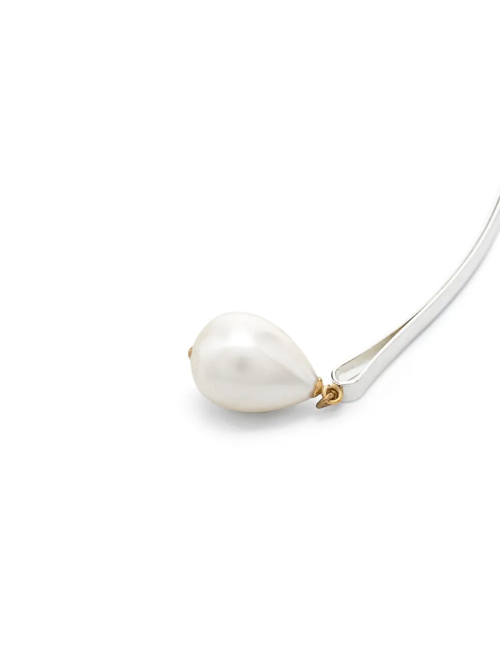 Набор Pearl Drop из двух заколок для волос Beatriz Palacios, серебристый — фото 3