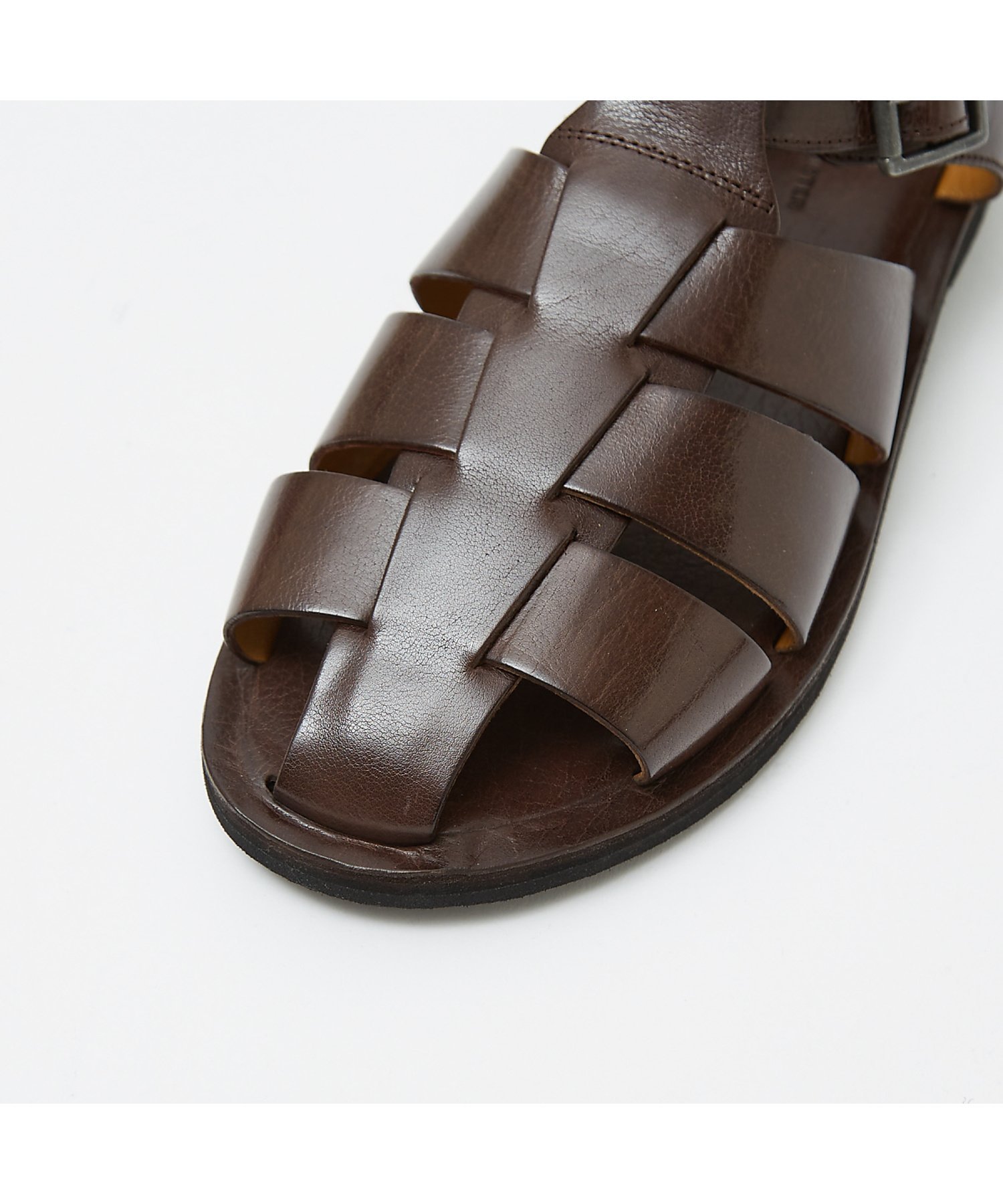 Сандалии «Гуркха» из натуральной кожи AlfredoBANNISTER, Dark Brown — фото 2