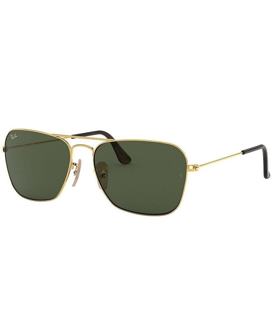 

Прямоугольные солнцезащитные очки Ray-Ban унисекс RB3136 55 мм, золотой