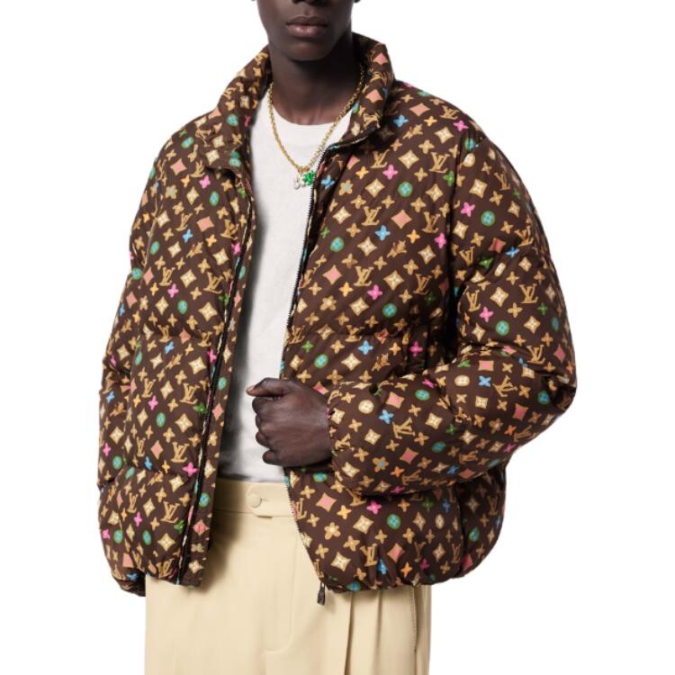 Пуховик мужской многоцветный Louis Vuitton, цвет Multicolor — фото 4