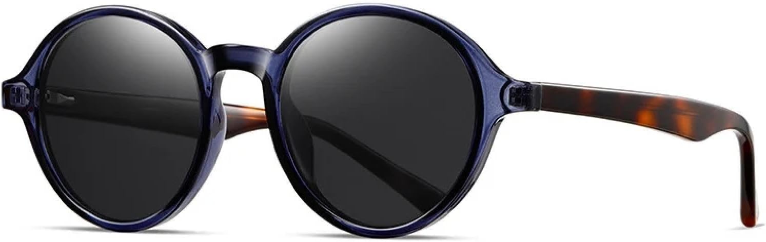 

Солнцезащитные очки с защитой от УФ-излучения UV400 для женщин и мужчин | Круглые, в стиле панк, двухцветные | для занятий спортом на открытом воздухе DSVIGF, Blue Leopard Gray