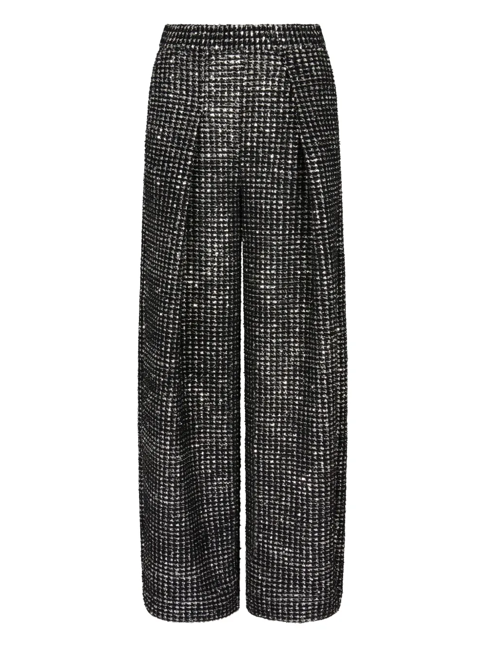 

Твидовые брюки со складками GIORGIO ARMANI, черный