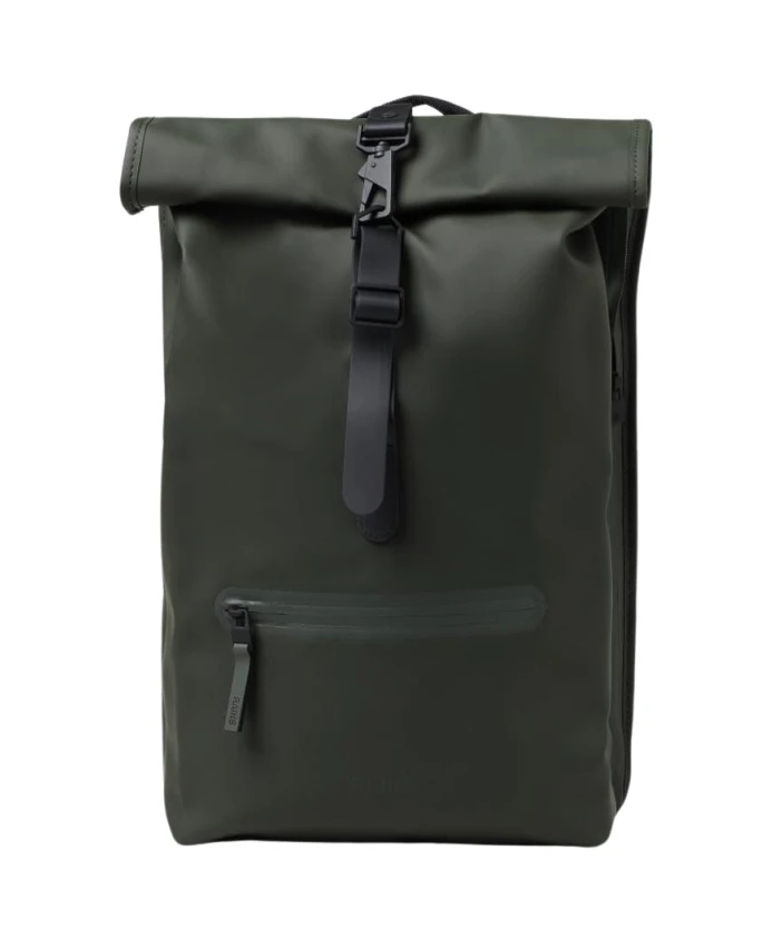 

Рюкзак с закручивающимся верхом Rains, зеленый