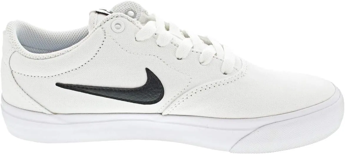 Кроссовки Nike SB Check Solarsoft Canvas, White White Black White Gum Lt Brown — фото 3
