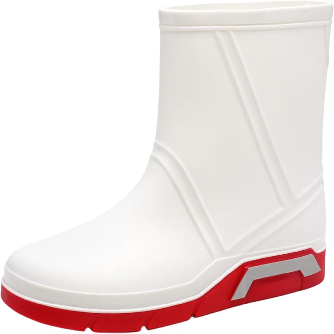 

Мужские дождевые сапоги AUXDIQ, садовые обувь, водонепроницаемые сапоги, белый
