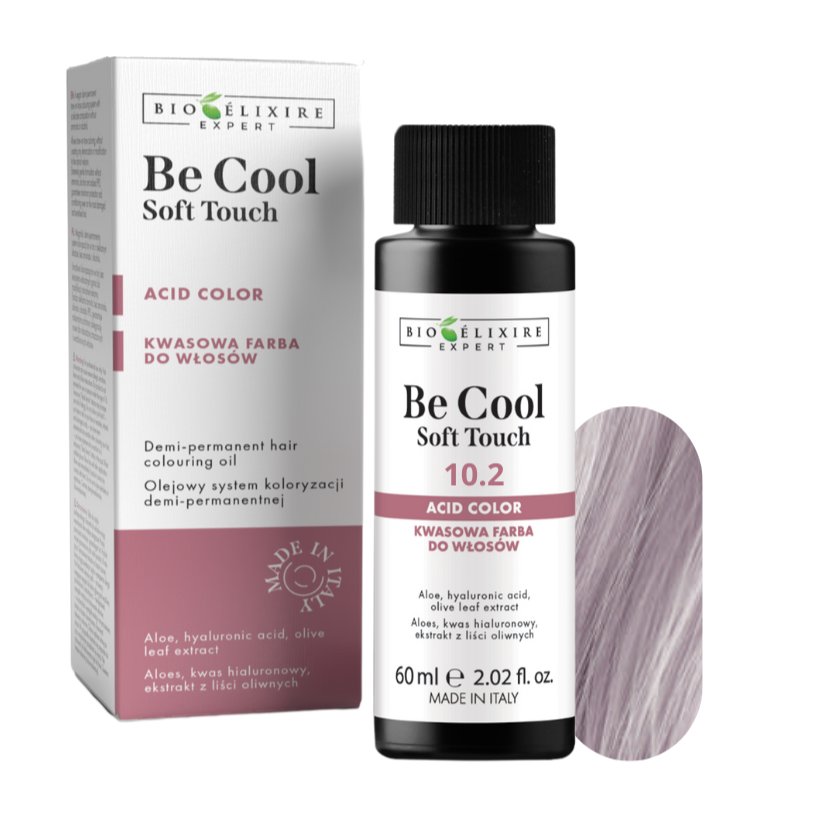 

BIOELIXIRE Кислотная краска для волос Be Cool SOFT TOUCH - 10.2 Платиновый ирисовый блонд - 60 мл