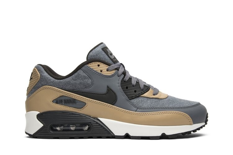 

Кроссовки Nike Air Max 90 Premium 'Wool', серый