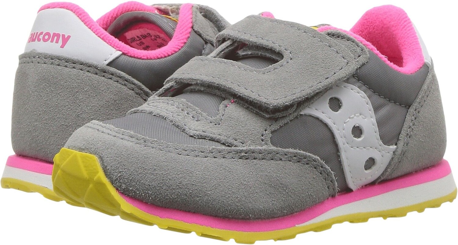 

Кроссовки Originals Jazz Hook & Loop Saucony Kids, цвет Grey/Pink