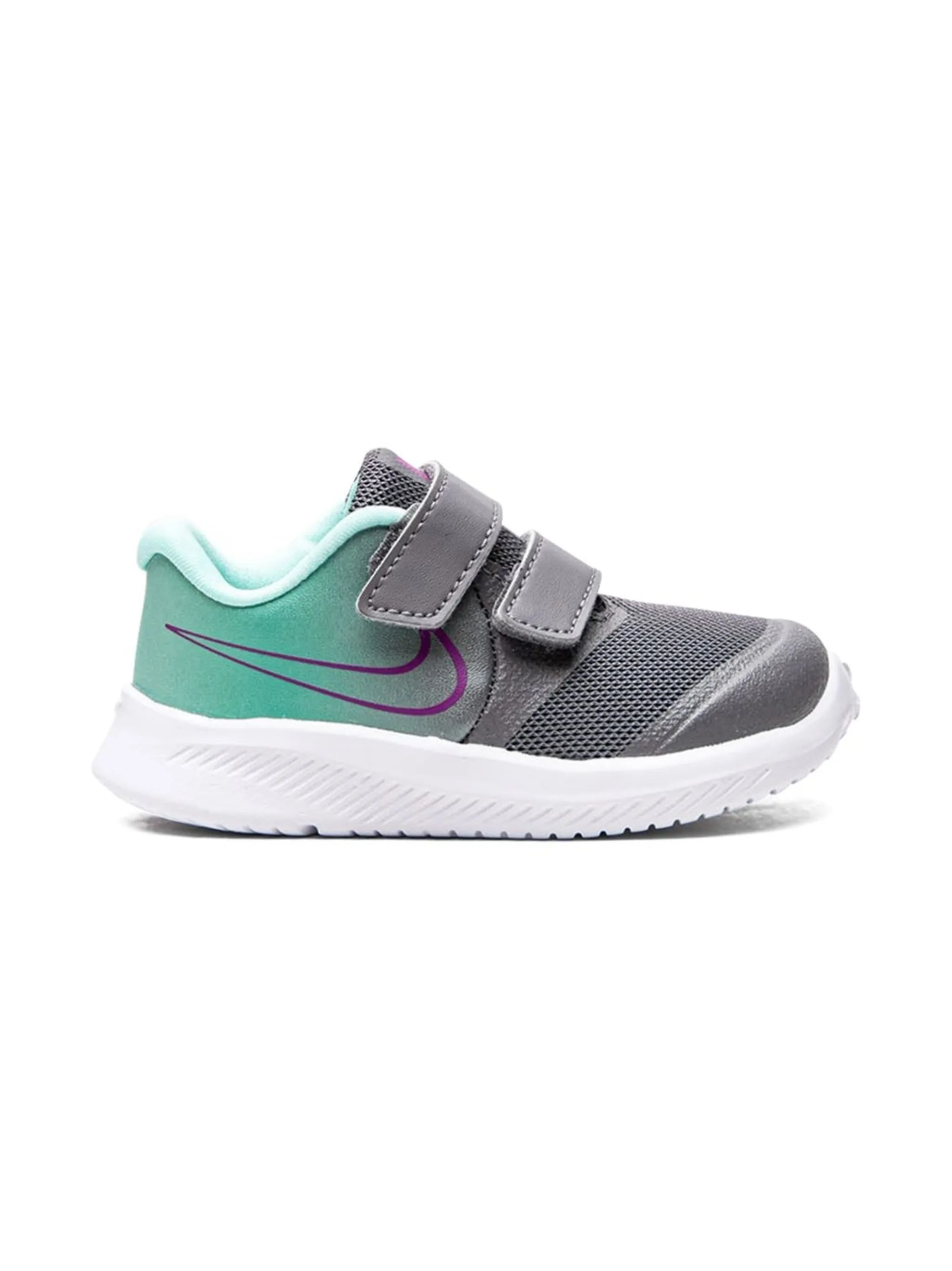 Кроссовки Star Runner 2 на липучках Nike Kids, серый — фото 2
