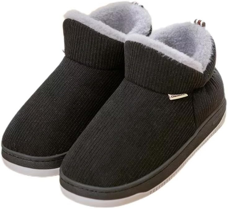 

Зимние ботинки Bridge Cutters для женщин и мужчин, вельветовые снегоступы, толстая подошва, мягкие и пушистые ботинки, уютные тапочки, обувь с толстой подошвой, кроссовки для прогулок на открытом воздухе, походные и туристические ботинки, черный