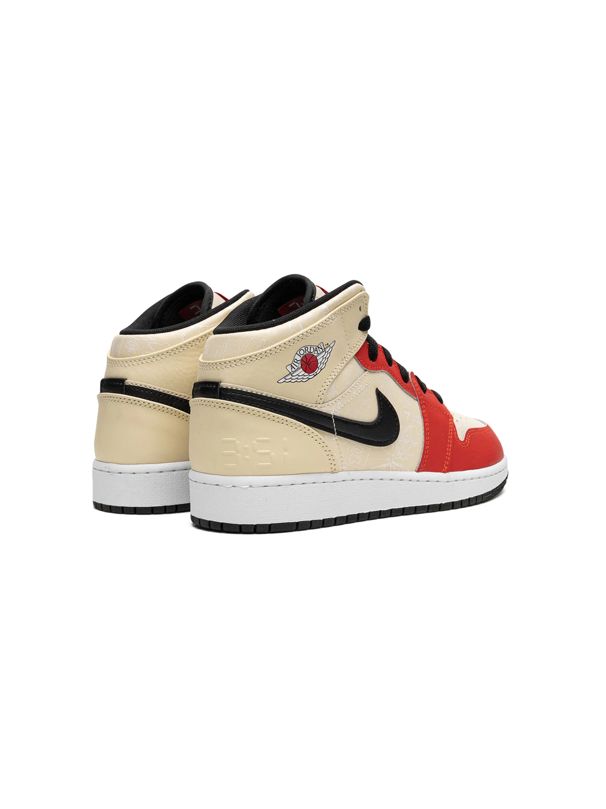 Кроссовки Jordan 1 Mid SS Dunk Contest 88 Jordan Kids, бежевый — фото 3