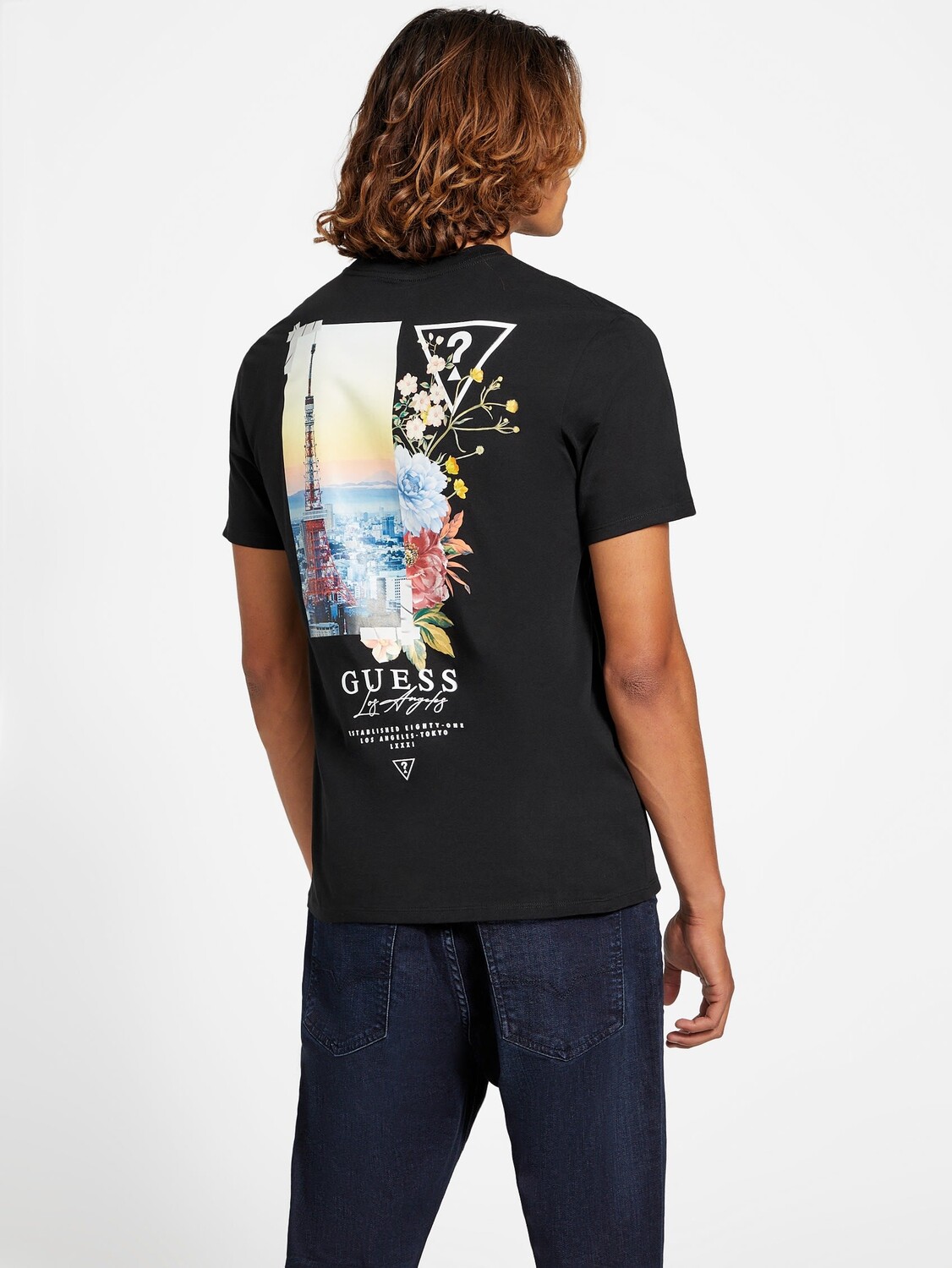

Футболка Eco Mecee с рисунком Guess Factory, черный