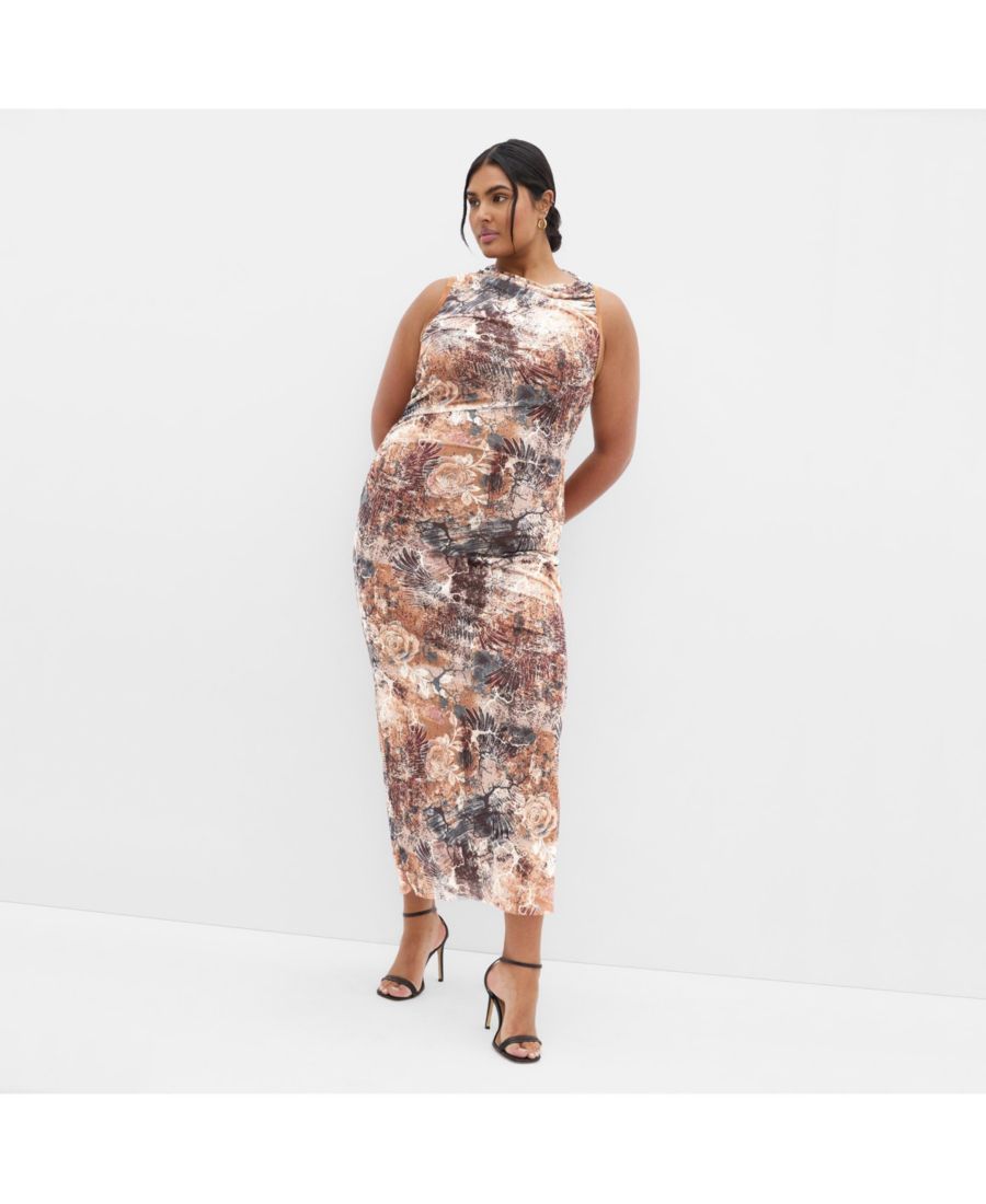 

Платье Джорджина с анималистическим принтом Plus CITY CHIC, Urban oasis