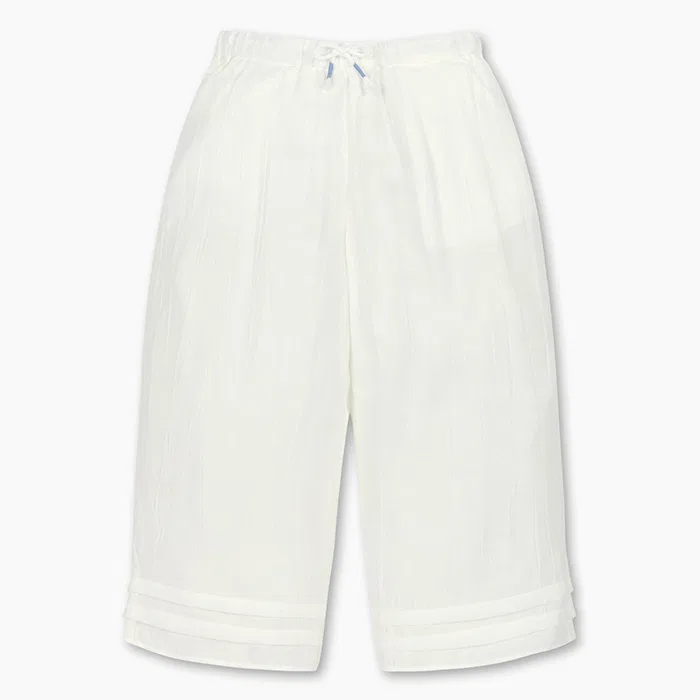 Детские белые широкие брюки от Benetton Kids