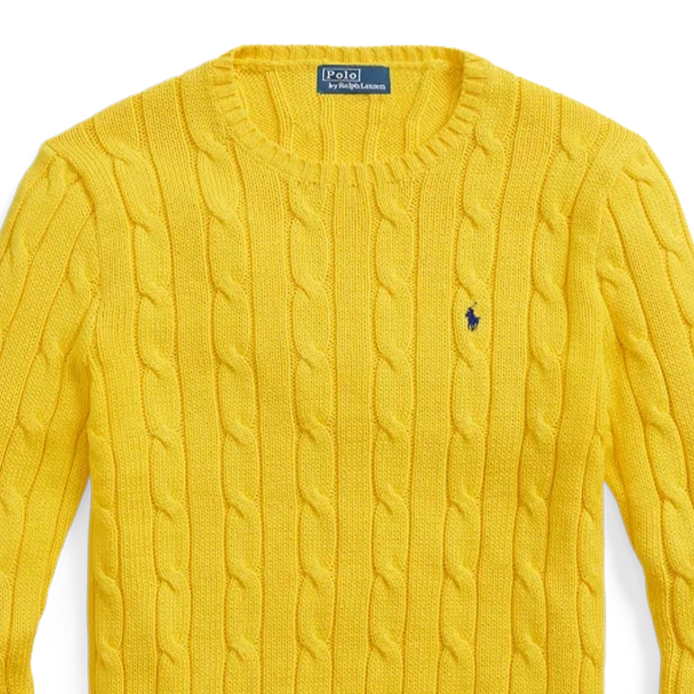 Кабельная вязка Джемпер Polo Ralph Lauren, Желтый — фото 2
