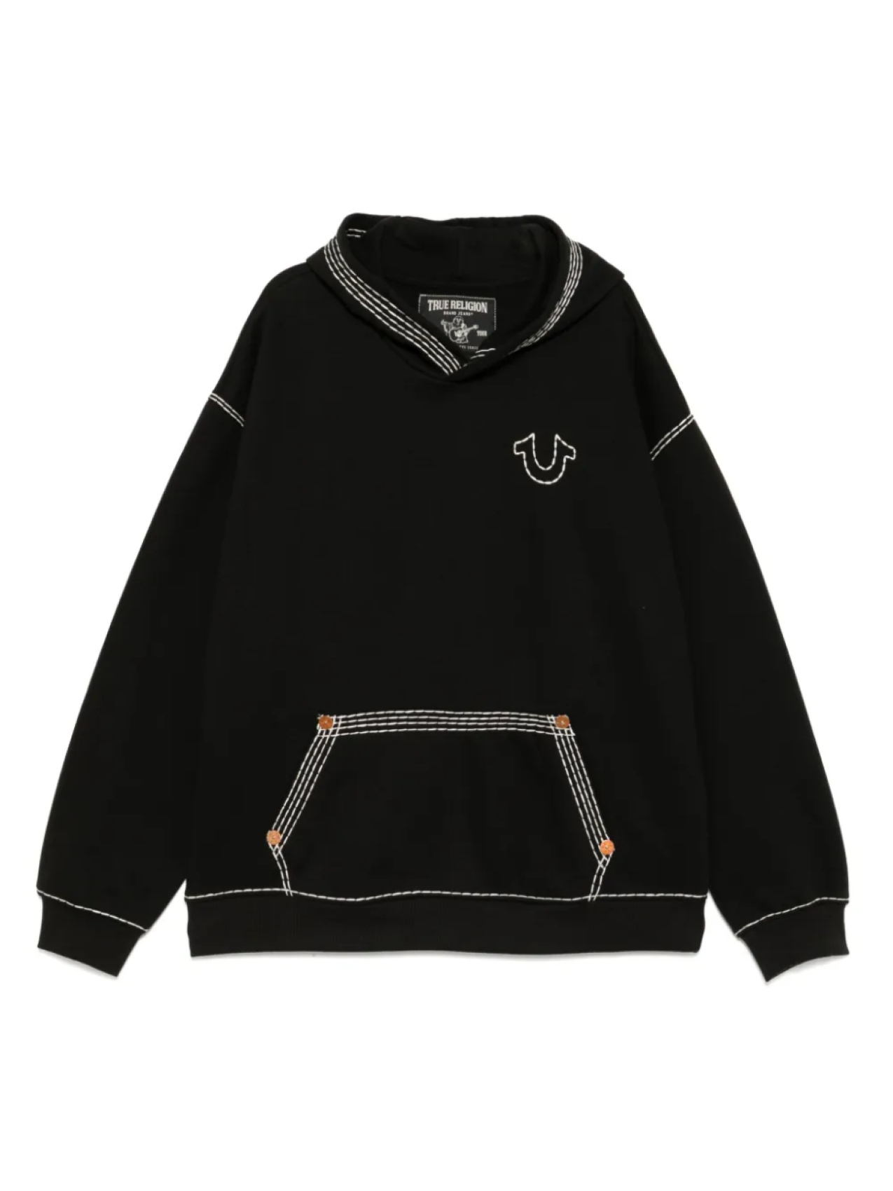 

True Religion флисовое худи, черный