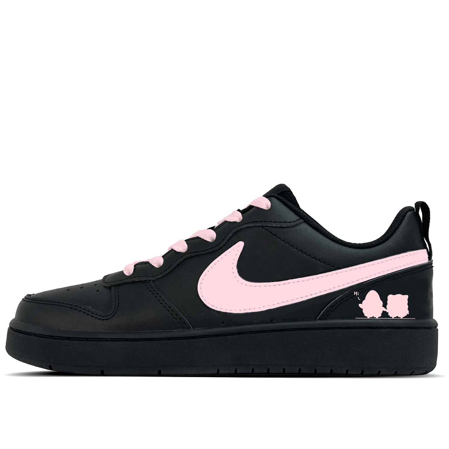 

Nike Кроссовки для скейтбординга Court Borough с устойчивостью к истиранию низкие детские черные для подростков