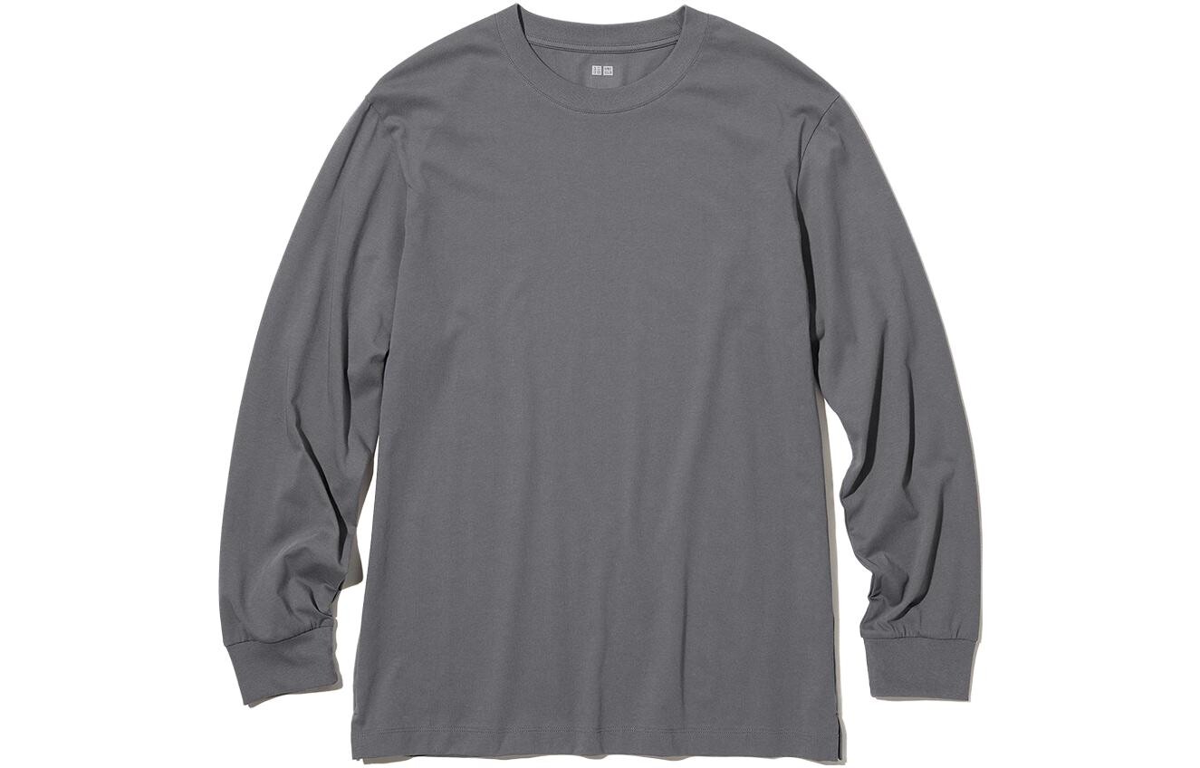 

UNIQLO Мужская футболка, цвет Bluish-gray - 07