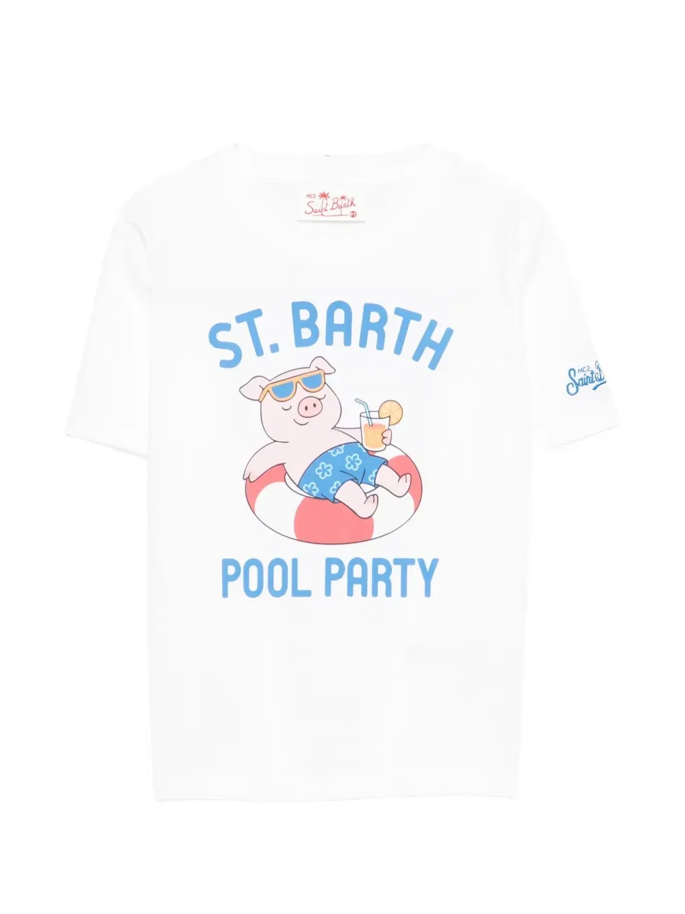 Футболка "Денвер Джуниор" с принтом Mc2 Saint Barth Kids, белый