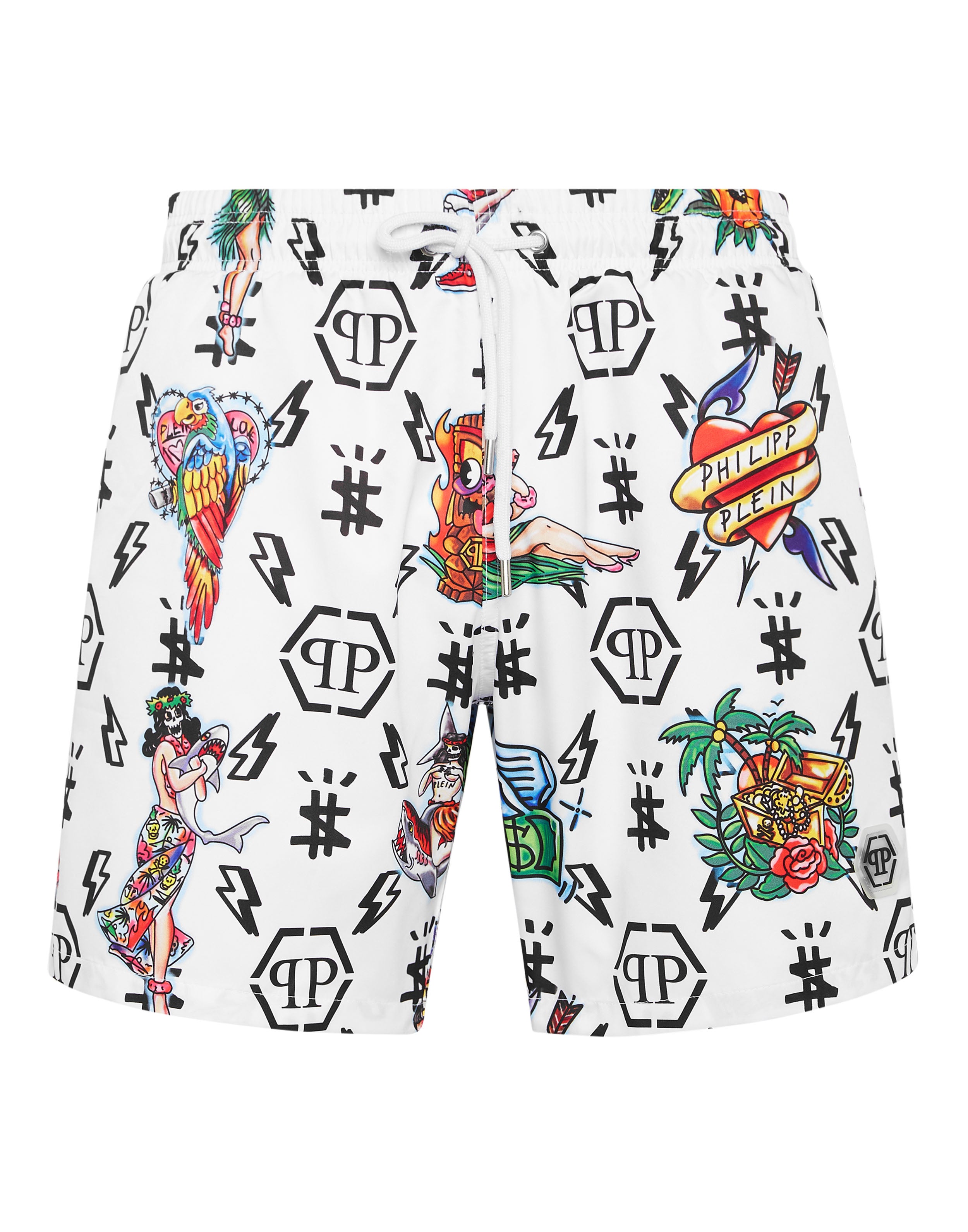 

Мужские шорты для плавания PHILIPP PLEIN, белый